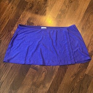 Catalina Royal Blue Ribbed Swim Coverup Skirt